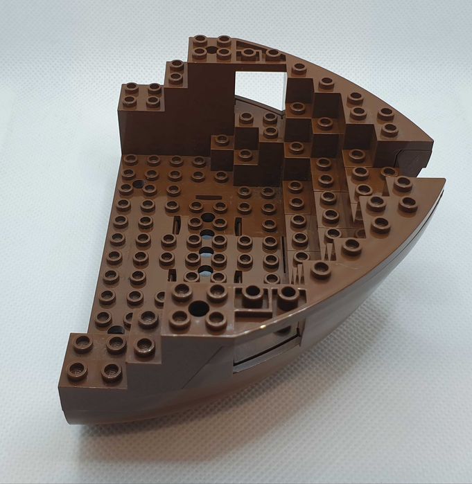 Lego 2556c03 kadłub statku 12x16x5 1/3 brązowy OLD Pirates