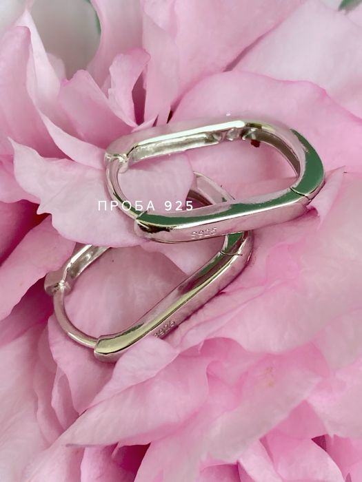 New! Серебряные сережки с бриллиантами