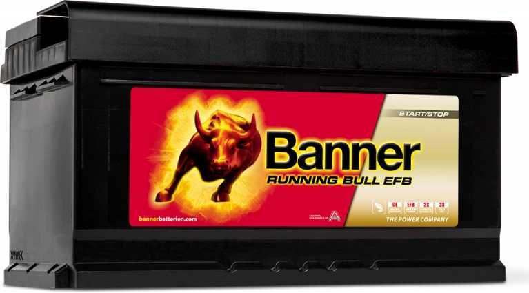 Akumulator 12V 75Ah 730A P+ EFB Start-Stop Banner Running Bull 57512