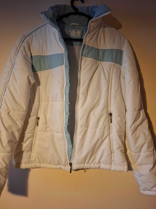 Blusão Acolchoado Rona Azul e Branco T/XL