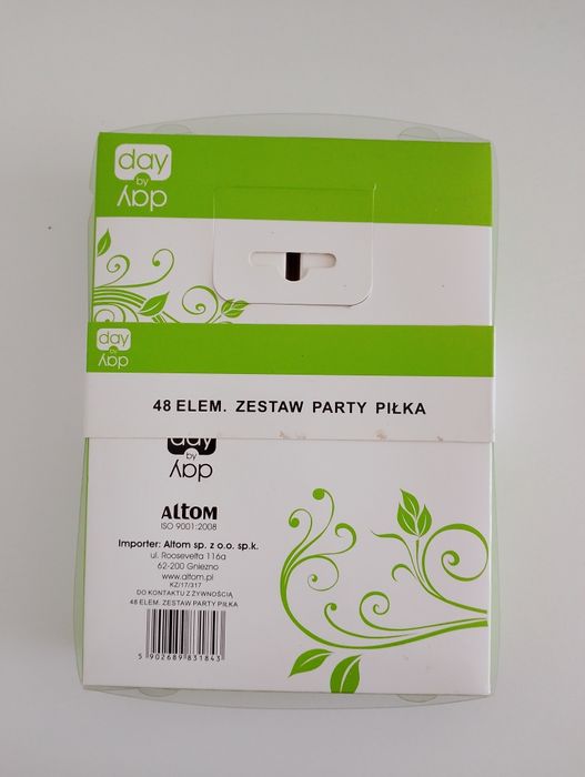 zestaw do dekoracji muffinek babeczek 48 elementów zestaw party piłka