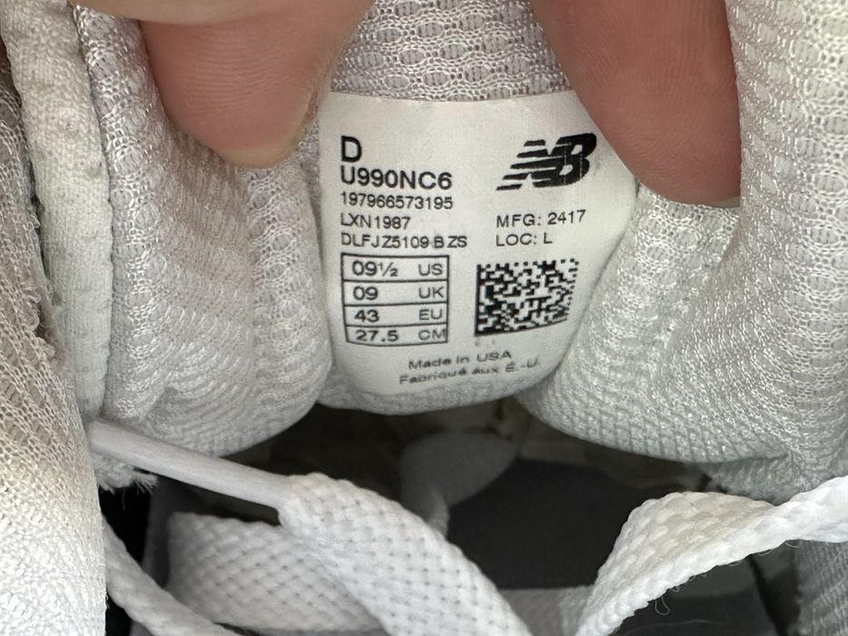 Кросівки New balance 990 V6 made in USA ( РОЗМІР 43 )