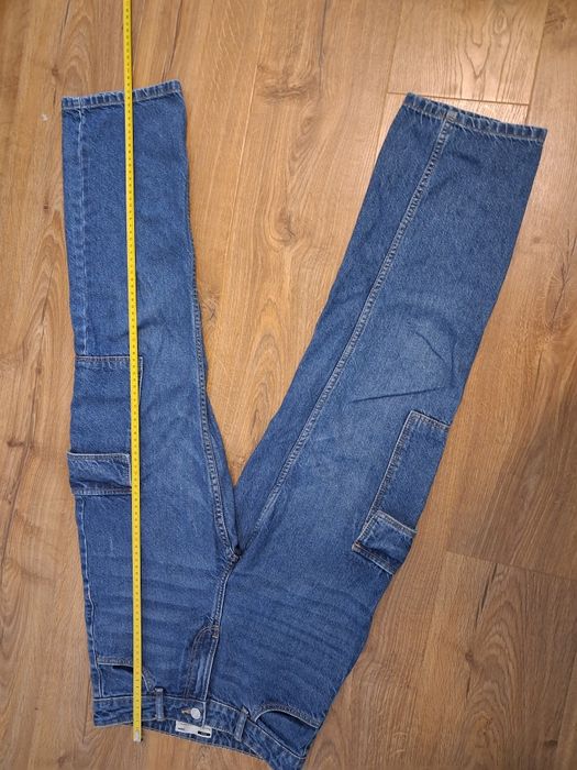 Jeansy granstowe 152cm