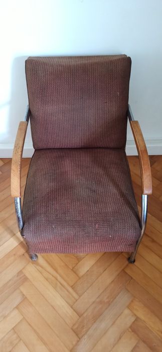 Fotel Zadziele Wschód Bauhaus PRL vintage modern