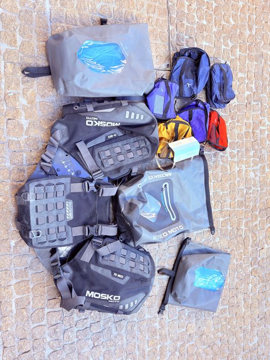 Alforges para moto Mosko Reckless 80 + acessorios