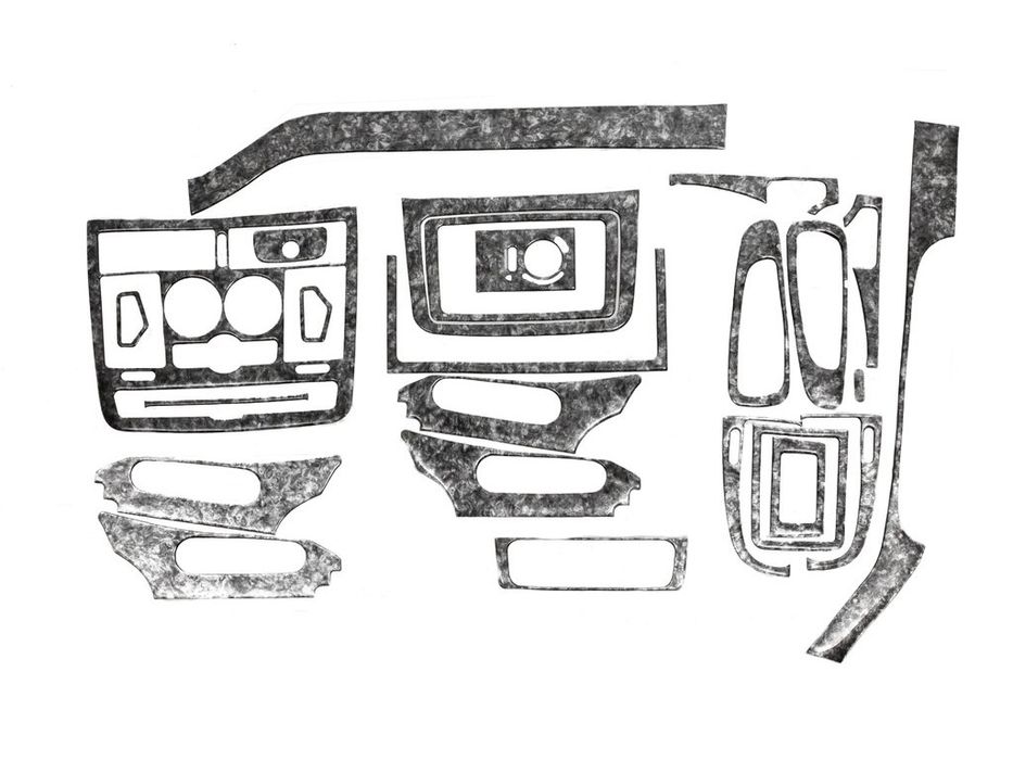 Mercedes Vito W639 2006-2014 Накладки на панель (Meric) Дерево