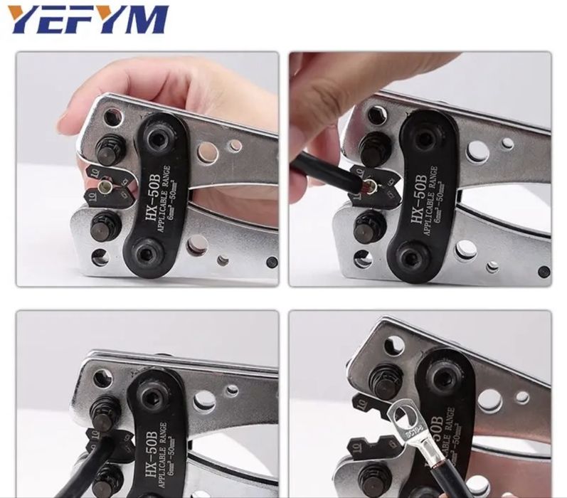 Alicate de Cravar terminais Profissional HX-50B (6-50mm²)