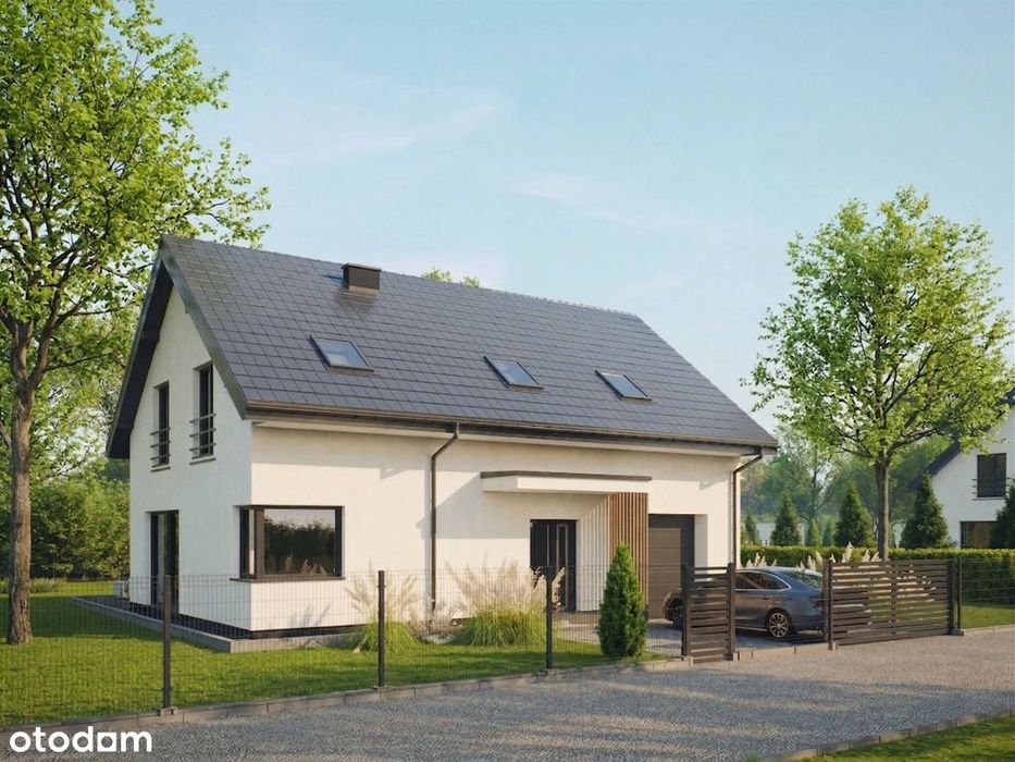 Nowe domy w ŁODZI - duża działka, funkcjonalny projekt, pompa ciepła