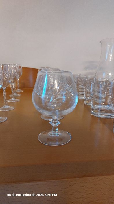 Copos de meio cristal