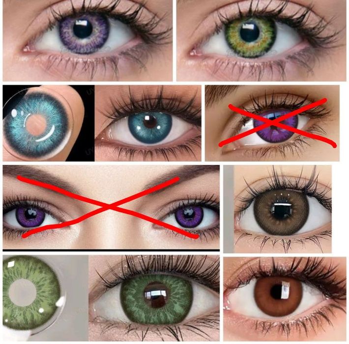 Цветные контактные линзы, кольорові лінзи 350грн за 2шт комплект