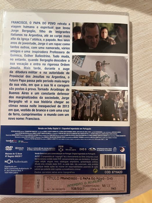 Vendo dvd papa Francisco novo