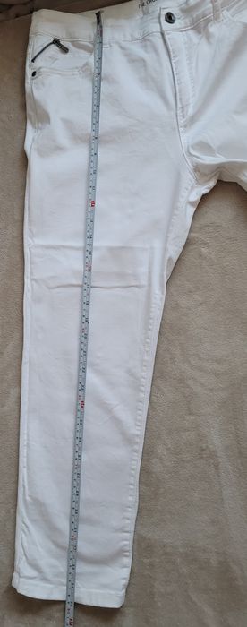 C&A 42 XL the cropp jeans białe spodnie Jessica bawełna, elastan