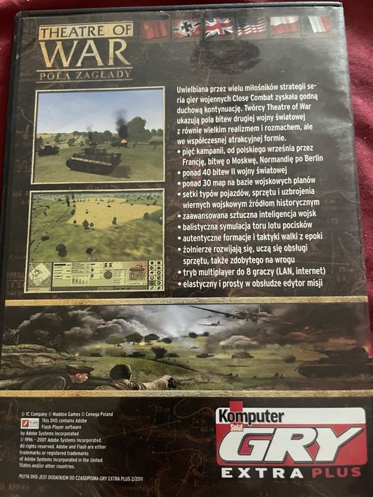 Gra komputerowa Pc dvd rom Theatre of war Pola zaglady na komputer