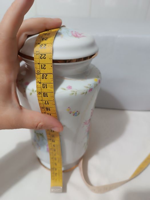 Jarra Flores. Porcelanas Encarnação Portugal. 24 cm