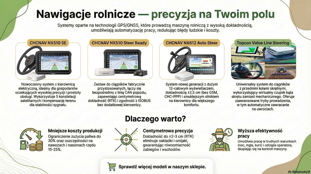 Nawigacje rolnicze GPS serwis montaż