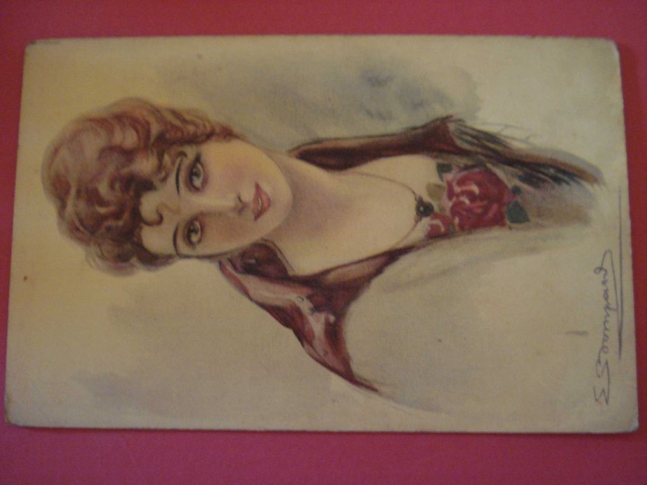 4 Postais Antigos Art Deco