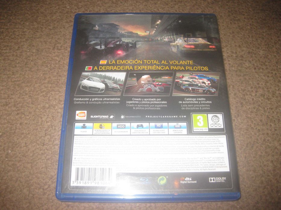 Jogo "Project Cars" para a Playstation 4/Impecável!