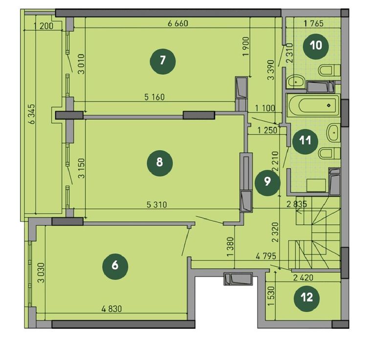 Багатокімнатна квартира за адресою (площа 155 м²) - Atlanta.ua - фото 3
