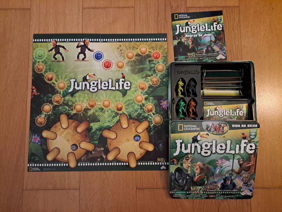 Jogo de tabuleiro JungleLife (Vida na Selva)