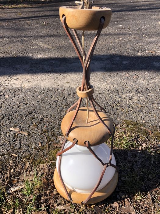 Lampa wisząca boho rustykalna kolonialna prl retro vintage