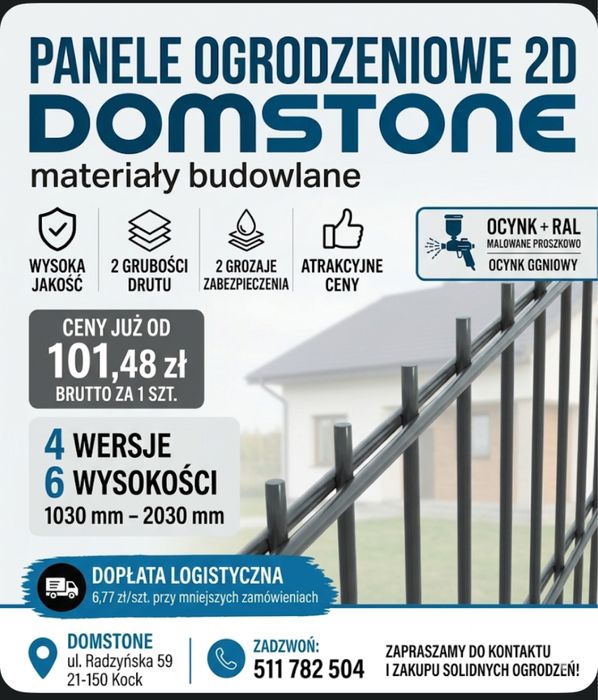 Panele ogrodzeniowe 2 d 5/6/5  8/6/8