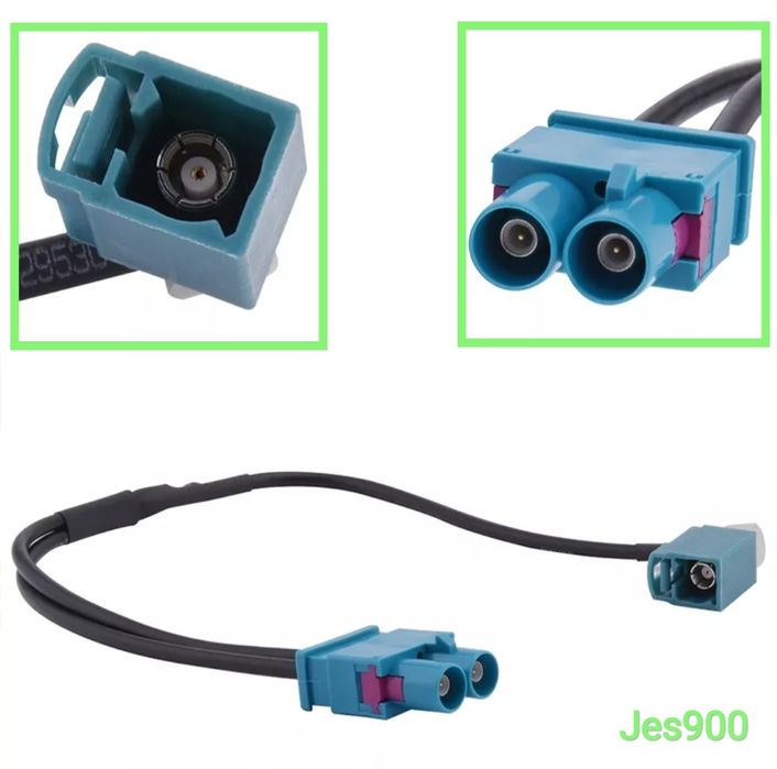 Переходник Fakra 2 на Fakra для Audi VW Skoda BMW Ford Mercedes Opel