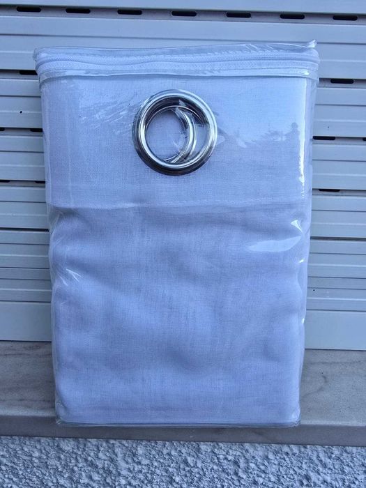 Cortina Voile Branca 228 × 228 cm – 1 Painel (B0F43KCMY6) - MIULEE