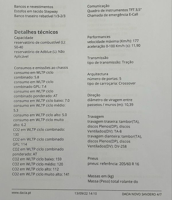 DACIA Sandero Stepway Eco-G 100 Bi-Fuel