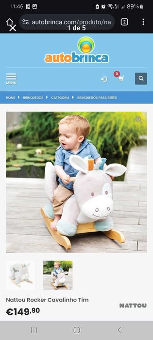 Baloiço para criança