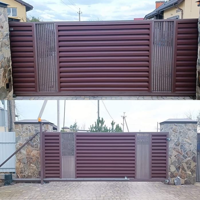 Відкатні ворота жалюзі