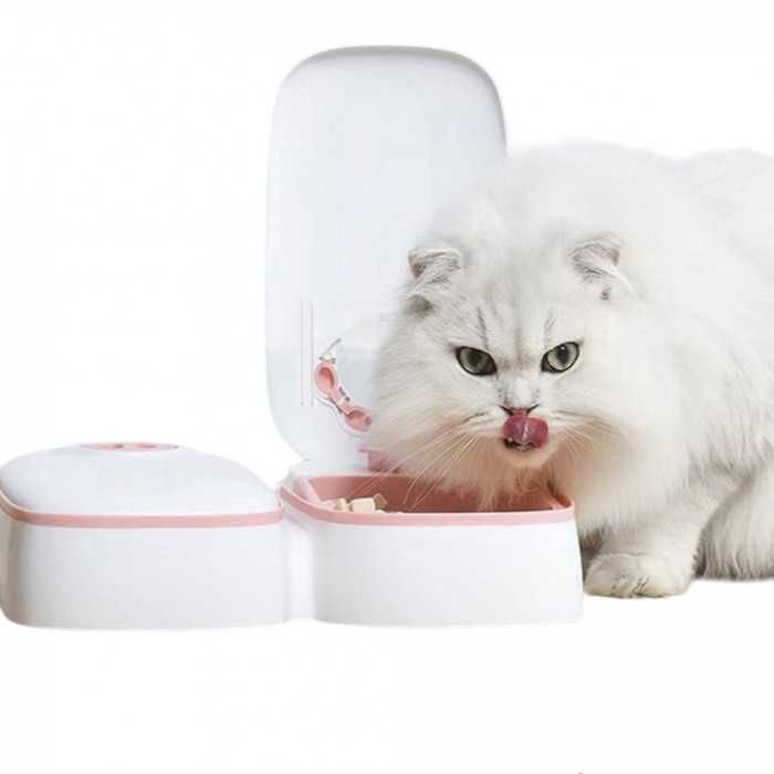 Автоматическая кормушка дозатор с таймером для сухого и влажного корма