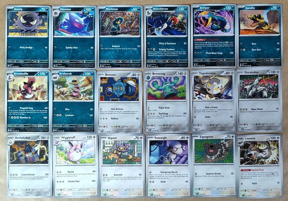 Oryginalne karty Pokemon Mega Evolution Phantasmal Flames - 72 sztuki