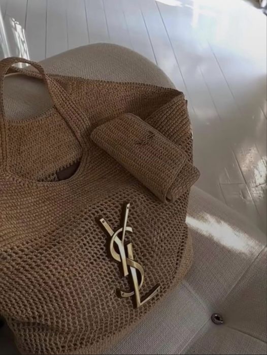 Ysl torba z Raffi recznie tkana