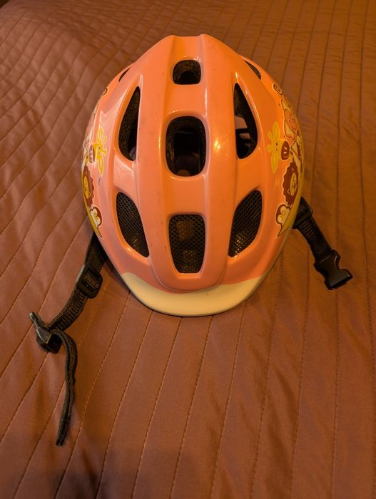 Używany kask dziecięcy na rower BTWIN baby H 300 pink 46-53 cm