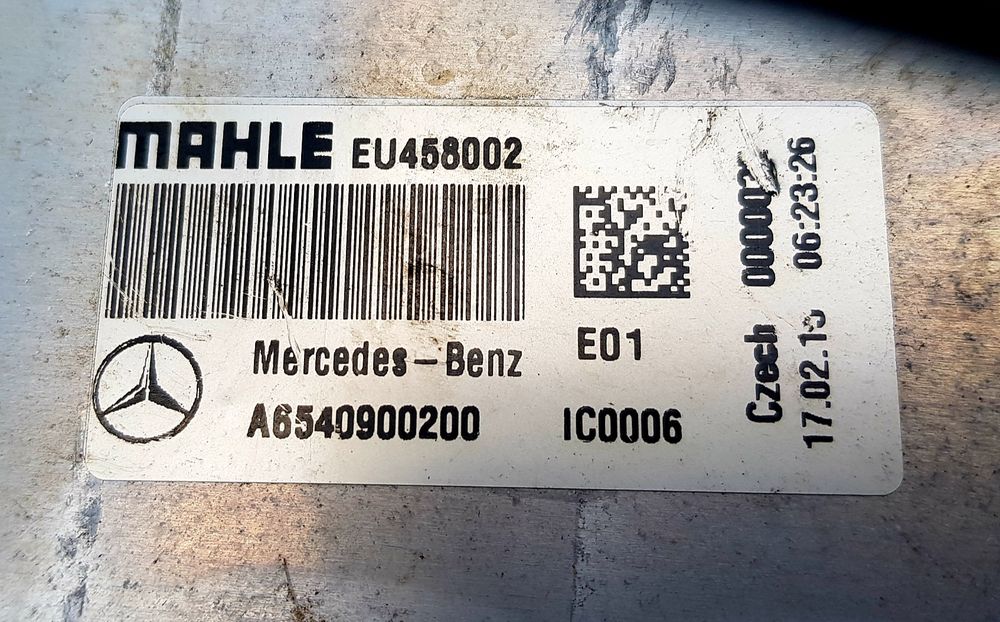 Chłodnica spalin EGR Mercedes A​6​5​4​0​9​0​0​2​0​0 Mahle E​U4​5​80​02