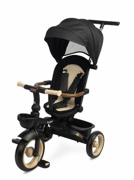Триколісний велосипед Caretero Saber Beige з регул. нахилом спинки