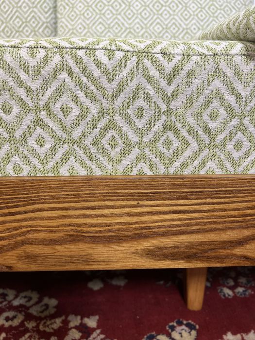 Kanapa PRL Tatra rozkladana mid moder century lata 60 dąb mat retro