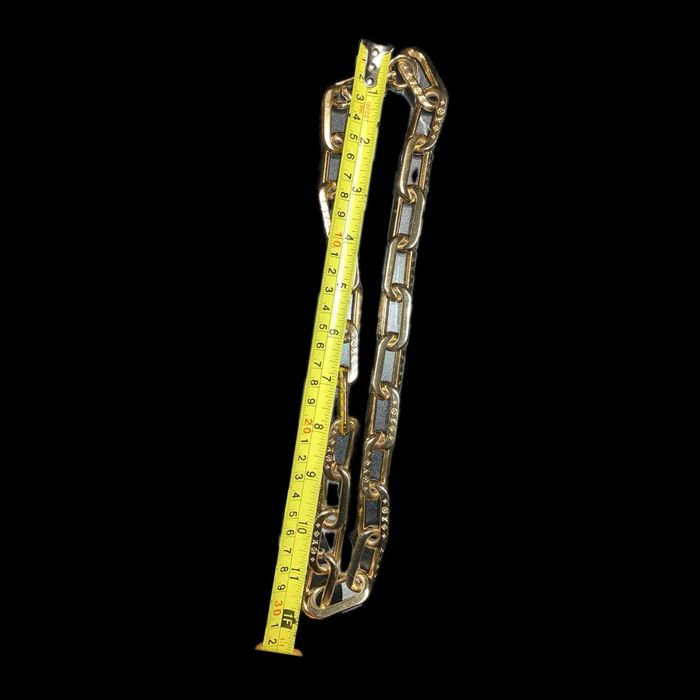 Мужская массивная цепь Louis Vuitton Monogram Chain Gold (303г / 60см)