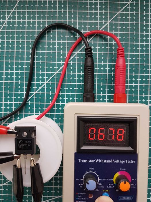 Цифровой тестер напряжения IGBT транзисторов.