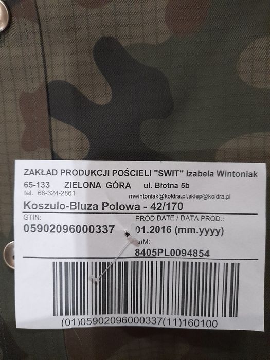 Koszulo-Bluza Polowa rozm. 42/170
