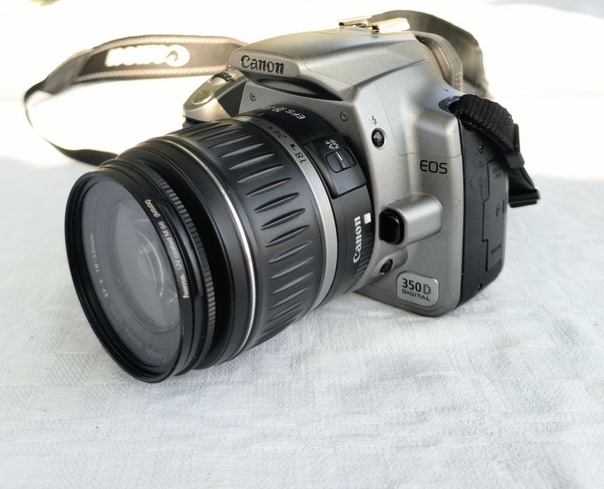 Canon 350D+ lente 18-55 + cartão 512gb