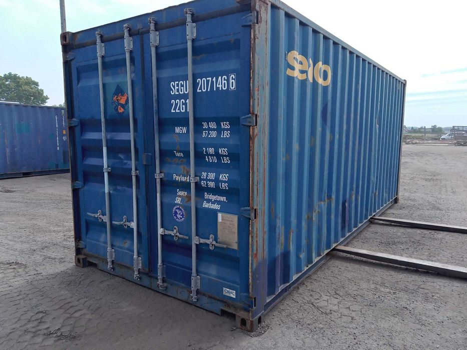 Kontener Morski Używany 20'DC CW, magazyn 6 metrów, sprawny, szczelny