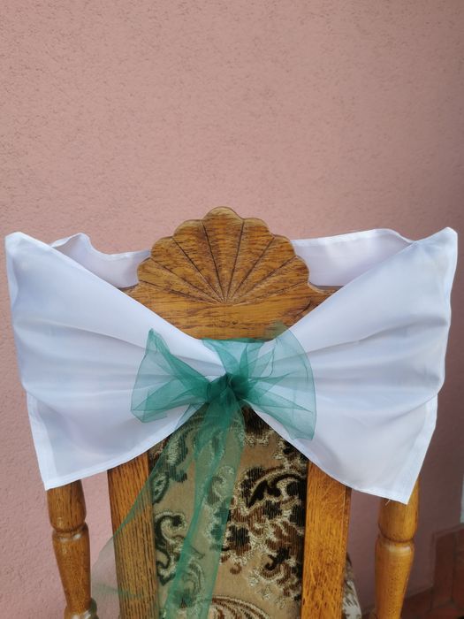 Ozdoba na krzesła weselne