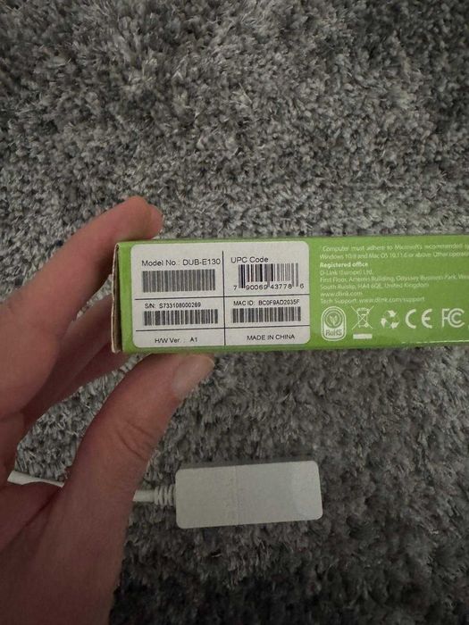 Adaptador D-Link USB-C para Internet