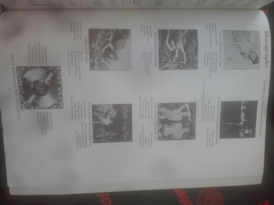 Livro Roxy Music