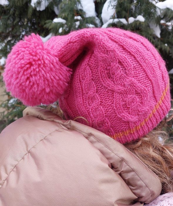 Kari Traa wełniana czapka z pomponem 100% wool r. uniwersalny