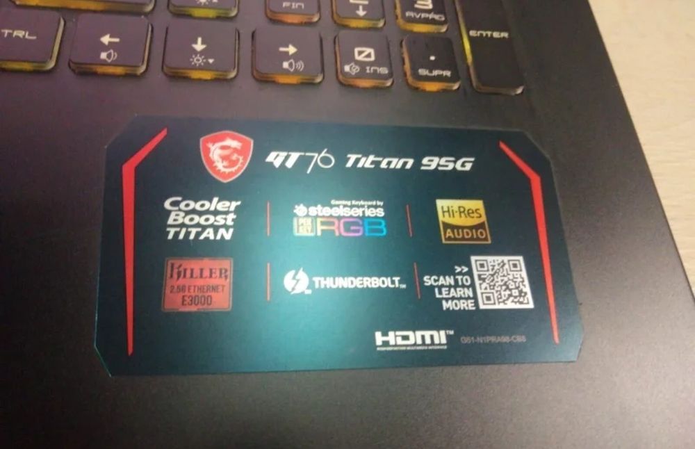 Portátil MSI GT76
