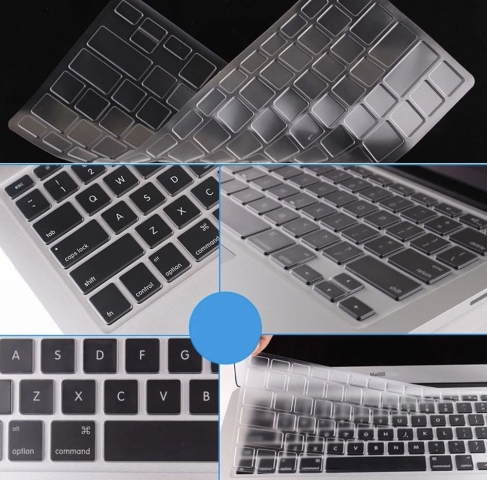 Силіконова накладка на клавіатуру macbook air pro ВСІ МОДЕЛІ кирилиця ...