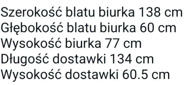 Biurko narożne + komoda młodzieżowe