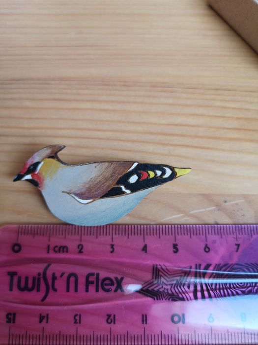 Broszka jemiołuszka dwukroopek